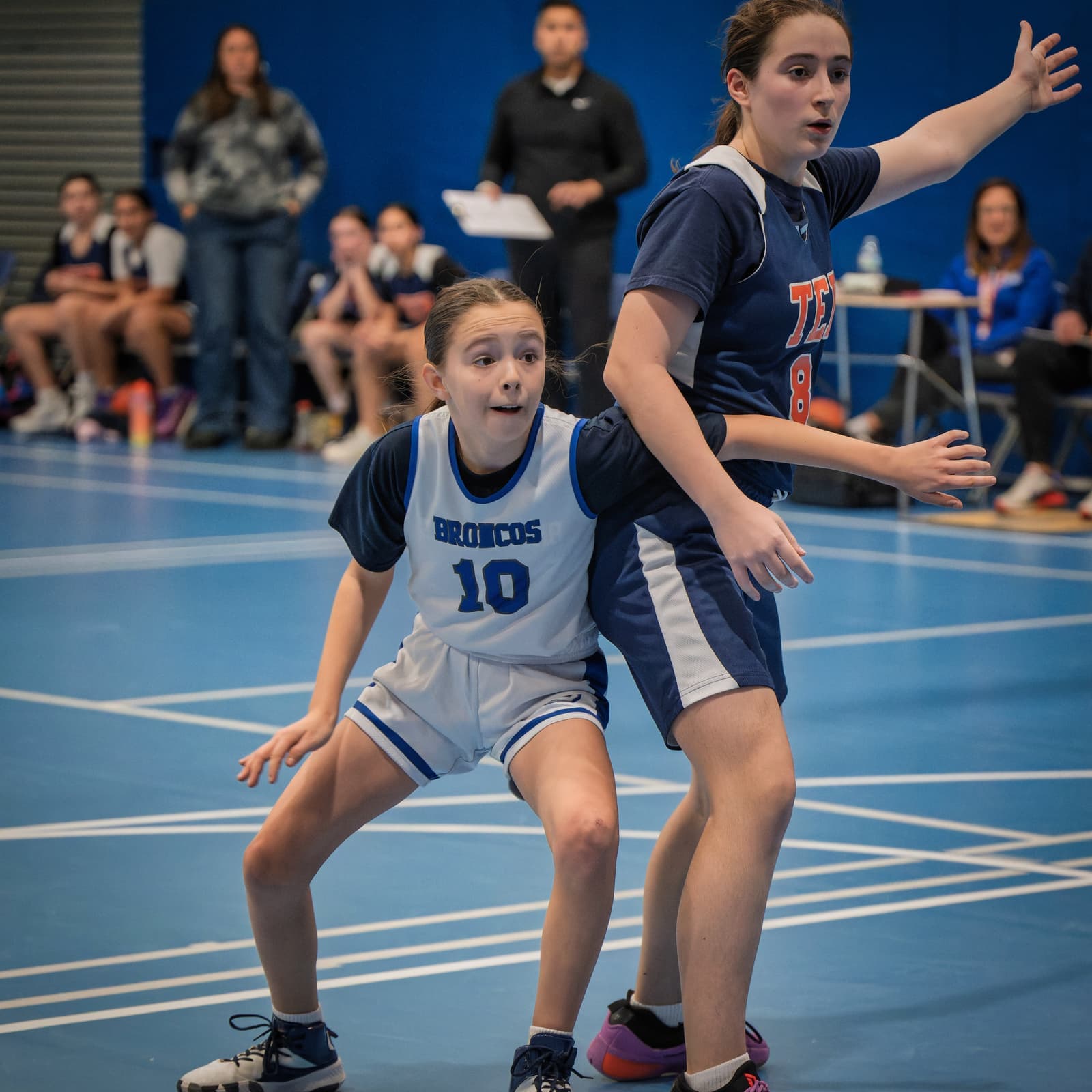 A BYBA girl having fun on game day